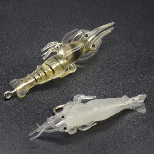 Señuelo Luminoso de Camarón 4cm con Gancho