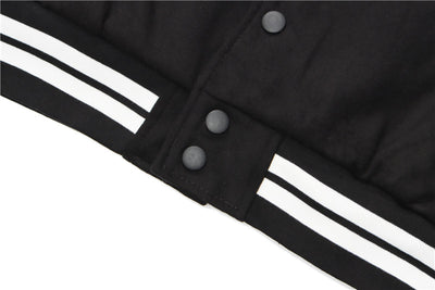 Uniforme de Béisbol con Manga de Cuero PU y Bordado Payaso Flocking Americano - Image 16