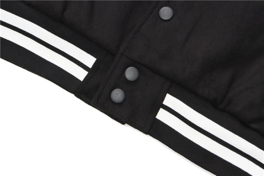 Uniforme de Béisbol con Manga de Cuero PU y Bordado Payaso Flocking Americano - Image 16