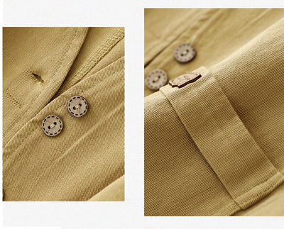 Chaleco Retro Coreano Mujer en Algodón y Lino - Image 12