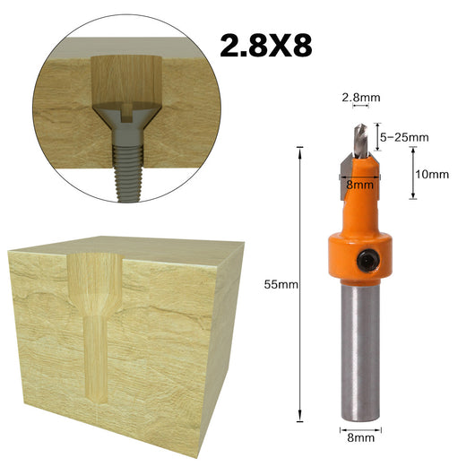 Tornillo Autorroscante de Cabeza Aleada con Broca Escalonada para Madera - Image 29