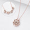 Variety Four-leaf Clover Non-fading Light Luxury Titanium Steel Necklace Rose Dorado Without box