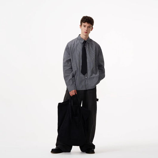 Camisa de Manga Larga a Cuadros para Hombre - Primavera y Otoño - Image 3