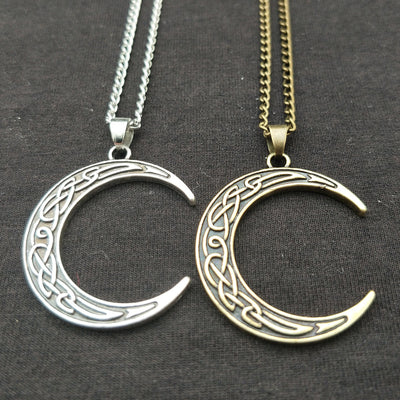 Collar Elegante con Dije Luna Chapado en Oro - Aleación de Zinc - Image 13