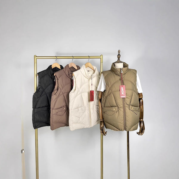 Chaqueta Suelta de Plumón de Pato Blanco Estilo Coreano
