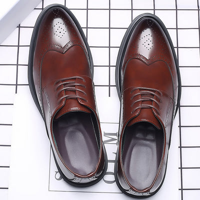 Zapatos de Cuero Oxford Estilo Británico para Hombre - Elegancia Profesional - Image 3