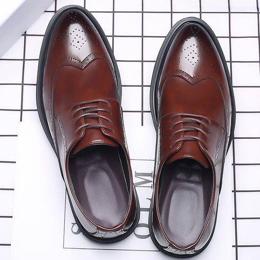 Zapatos de Cuero Oxford Estilo Británico para Hombre - Elegancia Profesional - Image 3
