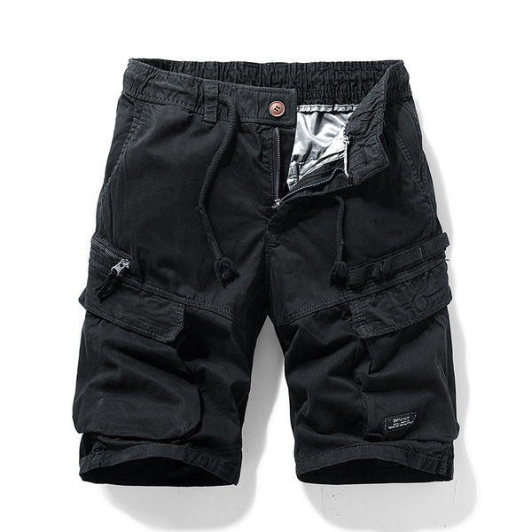Shorts de Verano para Hombre con Cierre y Múltiples Bolsillos