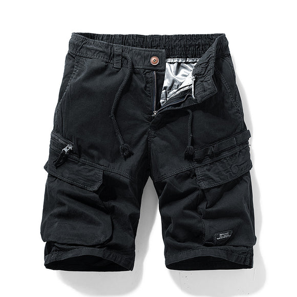 Shorts de Verano para Hombre con Cierre y Múltiples Bolsillos