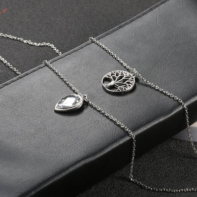 Collar Doble Árbol de la Vida con Ópalo Gota de Agua - Joyería Bohemia - Image 6