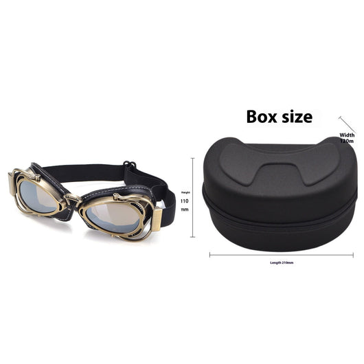 Gafas Protectoras Retro para Motocicleta - Estilo Piloto Harley con Protección Reflectante - Image 15