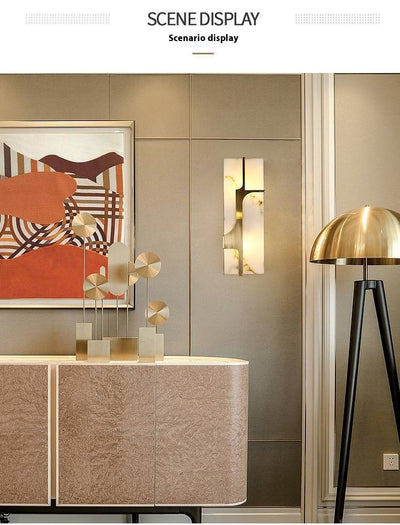 Lámpara de Pared de Mármol para Sala de Estar Estilo Moderno - Image 8