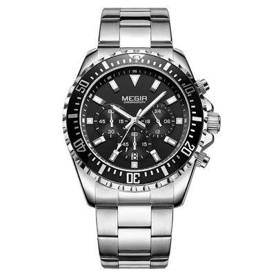 Reloj Cronógrafo Multifuncional para Hombre con Correa de Acero Sólido - Image 13