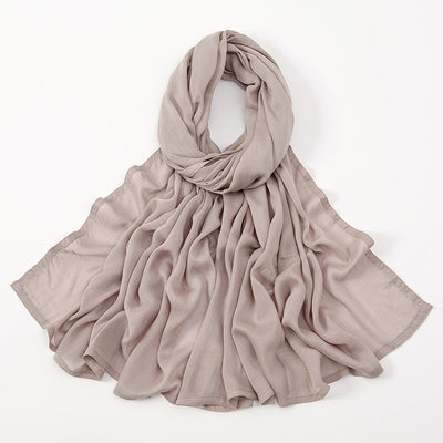 Pañuelo Modal Rayon Malayo Indonesio Colores Sólidos Transpirable - Image 26