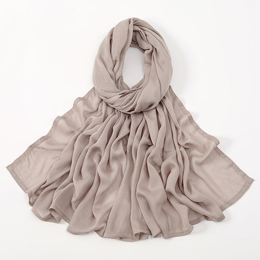 Pañuelo Modal Rayon Malayo Indonesio Colores Sólidos Transpirable - Image 26