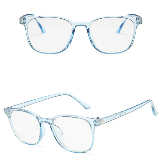 Vintage tortoiseshell anti-blue light flat glasses with a full-frame design, suitable for unisex wear. - Image 20