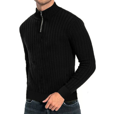 Suéter de Cuello Alto con Cierre para Hombre - Comodidad Casual - Image 35