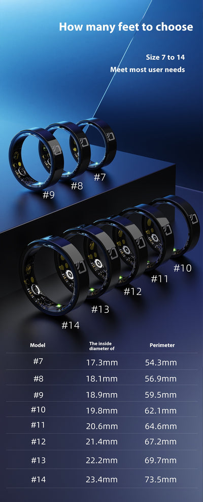 Anillo Inteligente de Cerámica con Monitor de Frecuencia Cardíaca y Oxígeno - Image 9
