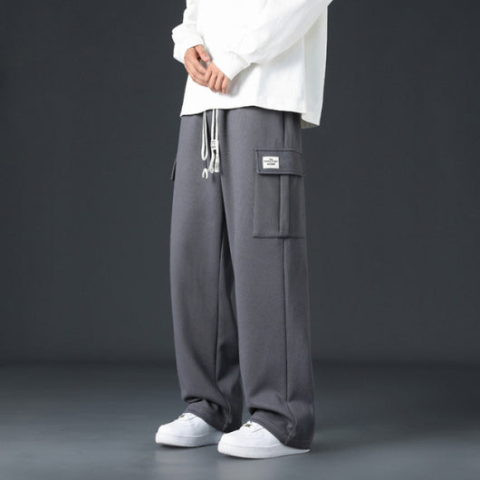 Pantalones Casuales Hombre Corte Amplio y Drapeado - Image 7
