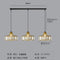 Warm Light 25 cm Gold Three Lights