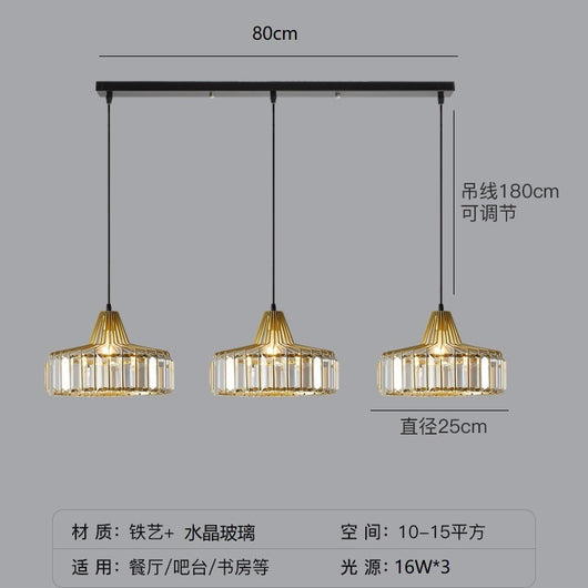 Lámpara Colgante de Cristal Lujo Moderno para Dormitorio - Image 13