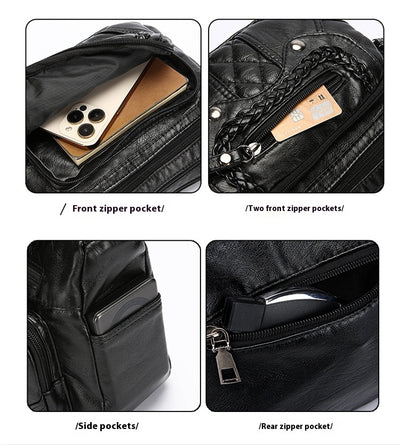 Bolsa Mensajera de Cuero Suave con Textura Avanzada - Image 13