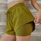 Shorts Deportivos Falso Dos Piezas para Correr y Fitness