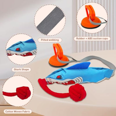 Juguete Interactivo para Perros Forma de Tiburón con Ventosa y Sonido Chirriante - Image 9
