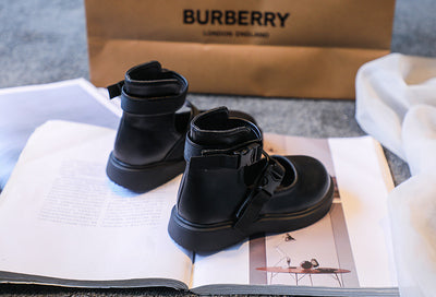 Botas Martin Estilo Coreano para Niñas - Zapatos Casuales Escolares de Corte Medio - Image 3