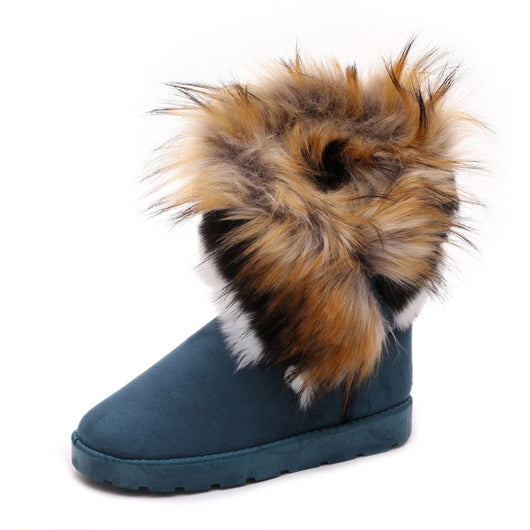 Botas de Invierno Impermeables con Pelaje de Zorro - Calidez Extrema y Tracción Segura - Image 9