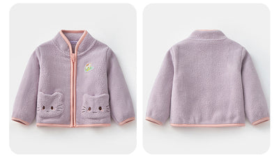 Abrigo Polar Infantil Conejo Adorable para Otoño e Invierno - Image 8