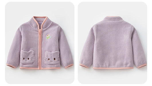 Abrigo Polar Infantil Conejo Adorable para Otoño e Invierno - Image 8