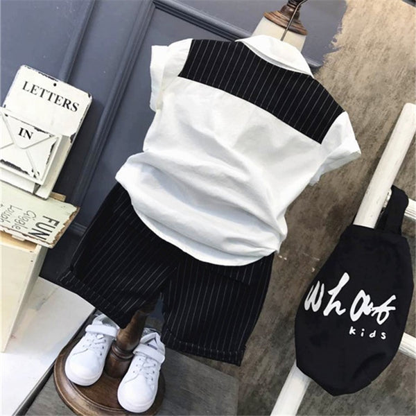 Traje Corto de Verano para Niño Estilo Coreano