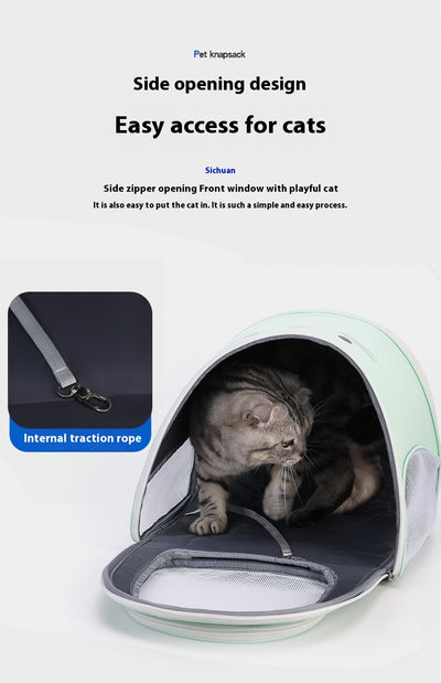 Mochila Transportadora Plegable para Mascotas - Gran Capacidad para Gatos y Perros - Image 38