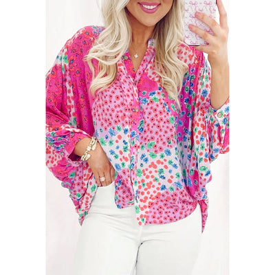 Camisa Suelta de Manga Larga con Combinación de Colores - Image 2