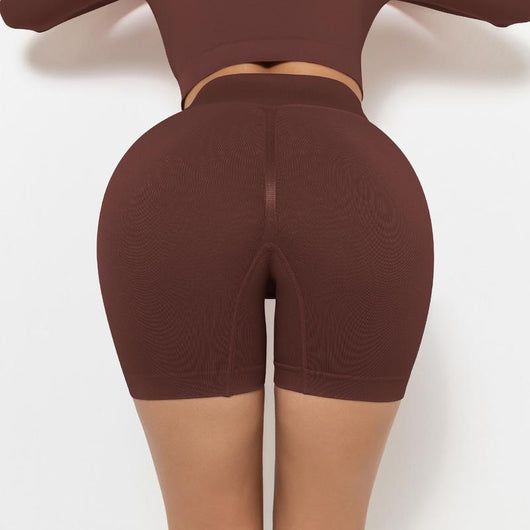 Shorts Deportivos Cintura Alta para Yoga y Entrenamiento