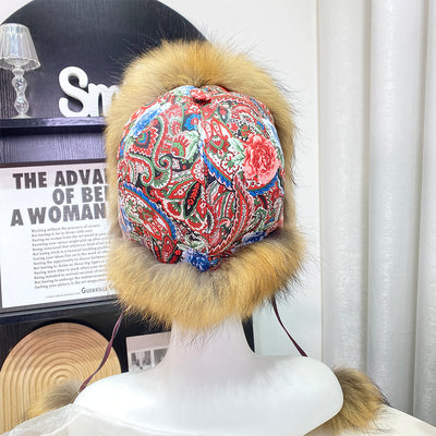 Gorro Ushanka con Orejas de Pelaje de Zorro Estilo Coreano - Image 34