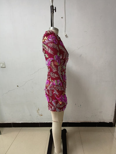 Blazer Backless con Lentejuelas Brillantes - Image 12