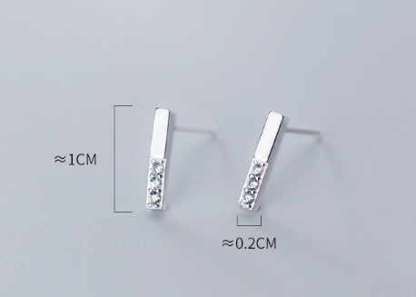Aretes de Diamante S925 Plata Esterlina - Image 6