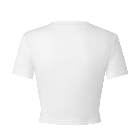 Top Ajustado Street Vibe con Estampado de Letras Inglesas Corto - Image 3