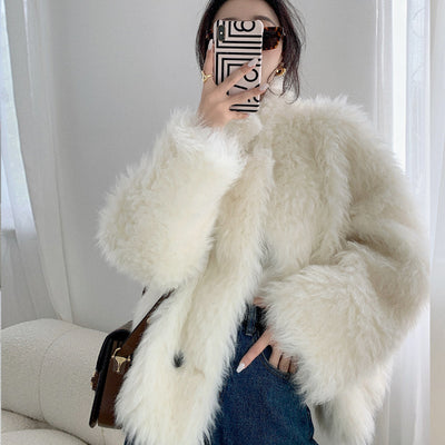 Abrigo de Lana con Efecto Borrego - Corte Suelto y Versátil - Image 5