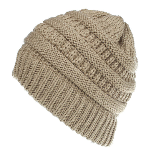 Gorro de Lana Tejida en Colores Sólidos para Mujer - Image 12