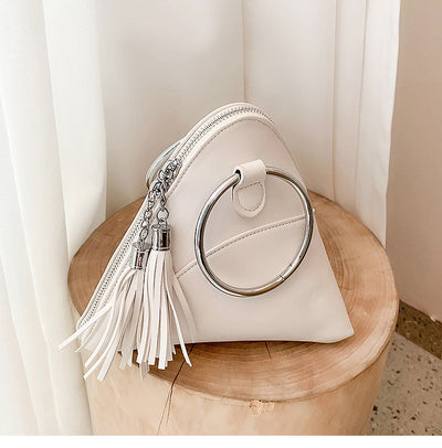 Bolso de Mano Texturizado con Borla para Mujer - Image 2