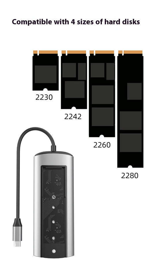 Docking Station USB-C 8 en 1 con Carcasa para Disco Duro SSD - Image 13