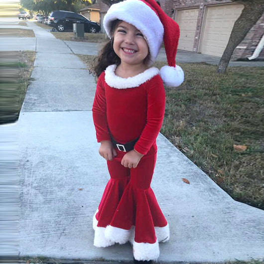 Conjunto Navideño Infantil 3 Piezas: Camisa Manga Larga, Pantalón Acampanado y Gorro - Image 17