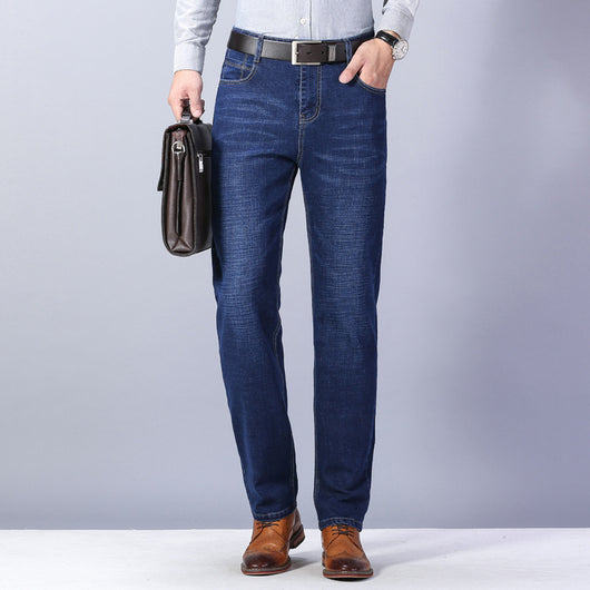 Pantalones Vaqueros Business Casual con Elastano Ajuste Recto - Image 20
