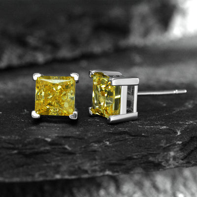 Aretes de Diamante Carbono Corte Flor de Hielo - Image 8
