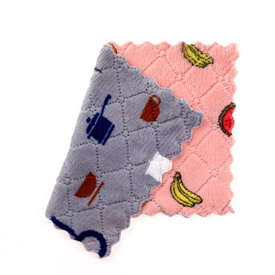 Paño de Cocina Velour Coral - Toalla Absorbente para Secar Platos - Image 6