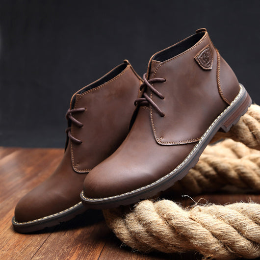 Botas Doc Martens Casual Cuero Crazy Horse Punta Redonda - Image 3
