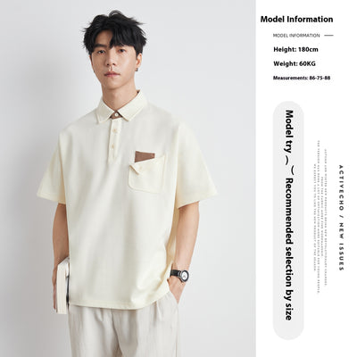 Polo Manga Corta Versátil para Hombre - Camiseta Clásica Multiuso - Image 6